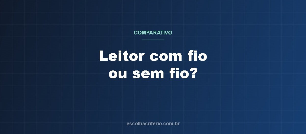 Leitor de código de barras com fio ou sem fio