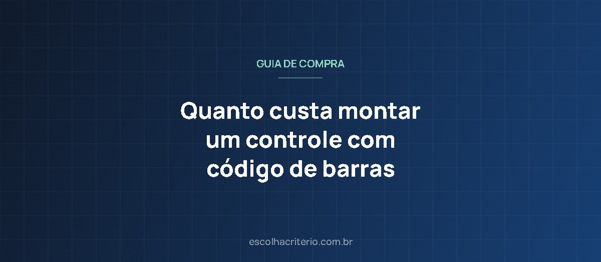 Quanto custa montar um controle de estoque com código de barras